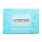 پودر کلاژن خوراکی طعم دار حاوی شیرین کننده سوکرالوز بسته 30 عددی