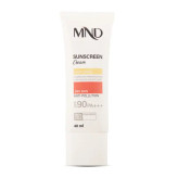 کرم ضد آفتاب با فاکتور حفاظتی 90 (SPF 90) بـژ روشن ام ان دی مناسب پوست خشک