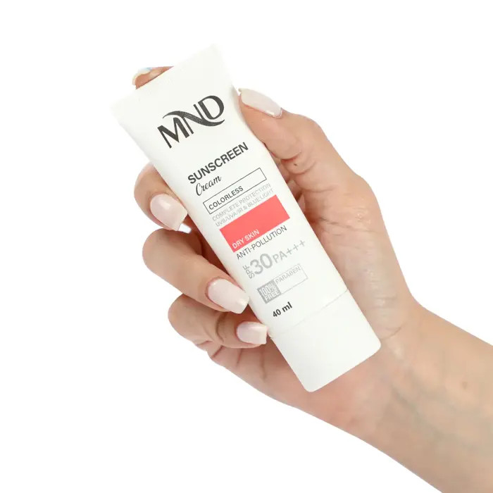 کرم ضد آفتاب با فاکتور حفاظتی 30 (SPF 30) ام ان دی مناسب پوست خشک