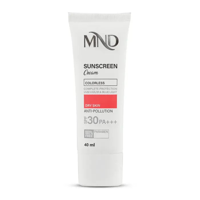 کرم ضد آفتاب با فاکتور حفاظتی 30 (SPF 30) ام ان دی مناسب پوست خشک